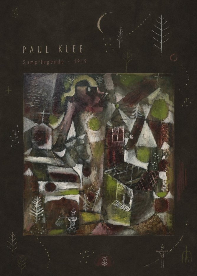 Paul Klee Sumpflegende II No3 - Plakát