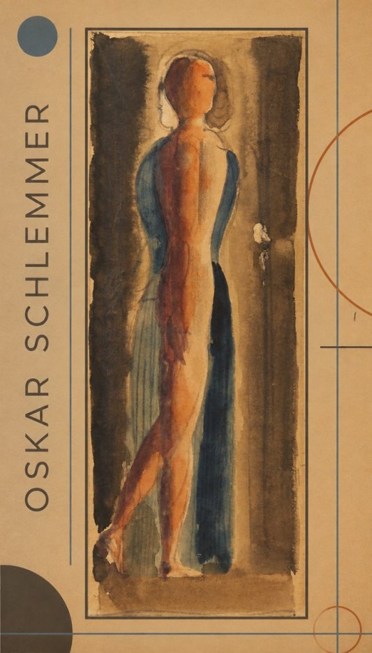 Oskar Schlemmer Figure Study No1 - Plakát