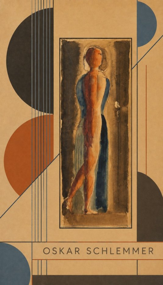 Oskar Schlemmer Figure Study No2 - Plakát