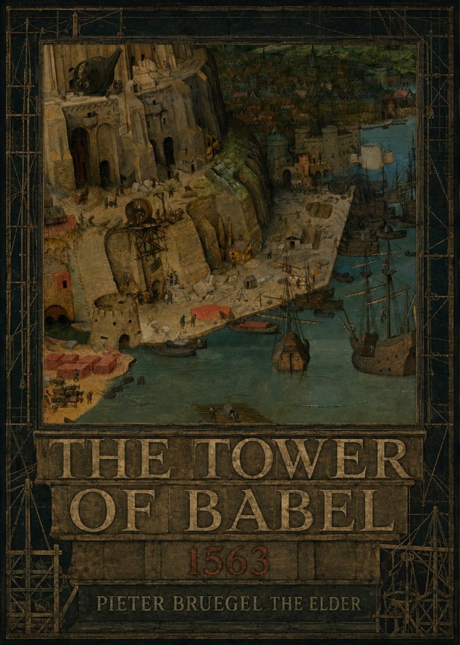 Pieter Bruegel The Tower of Babel VI No5 - Plakát