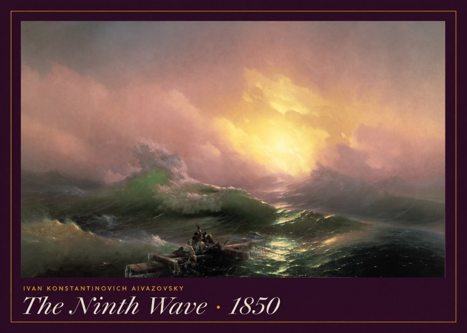 Ivan Konstantinovich Aivazovsky The Ninth Wave II No6 - Plakát