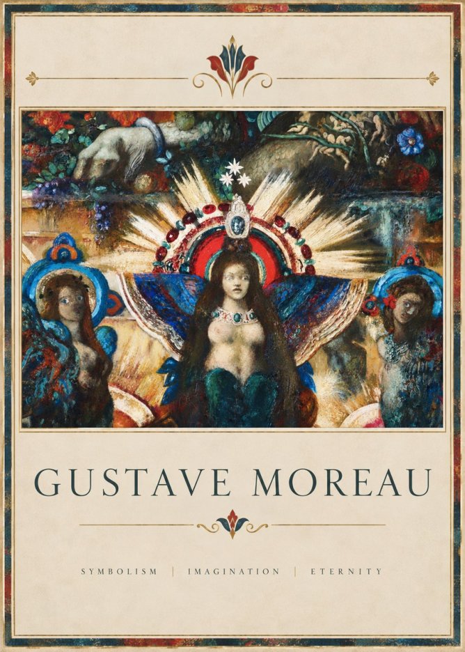 Gustave Moreau L'apparition I No4 - Plakát