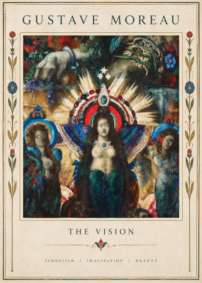 Gustave Moreau L'apparition I No5 - Plakát