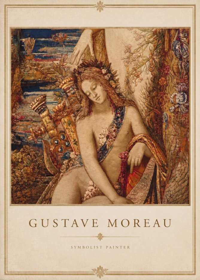 Gustave Moreau Jupiter and Semele II No1 - Plakát