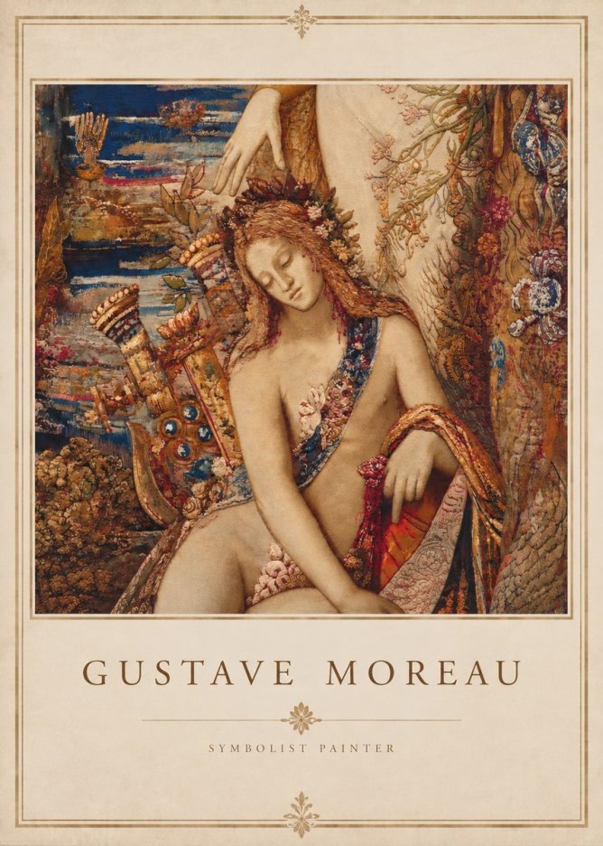 Gustave Moreau Jupiter and Semele II No3 - Plakát