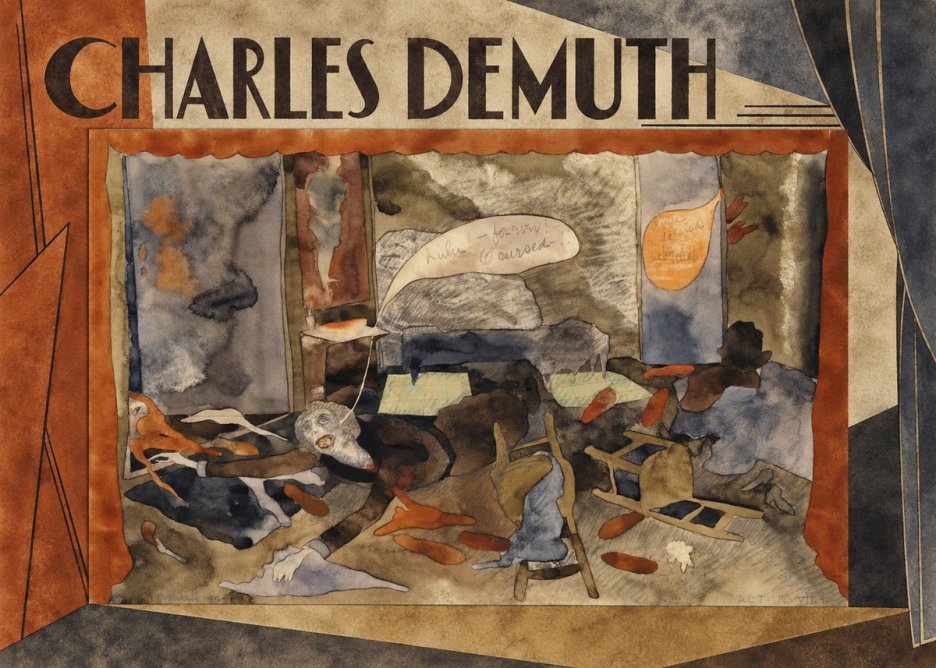 Charles Demuth The Death of Countess Geschwitz No3 - Plakát