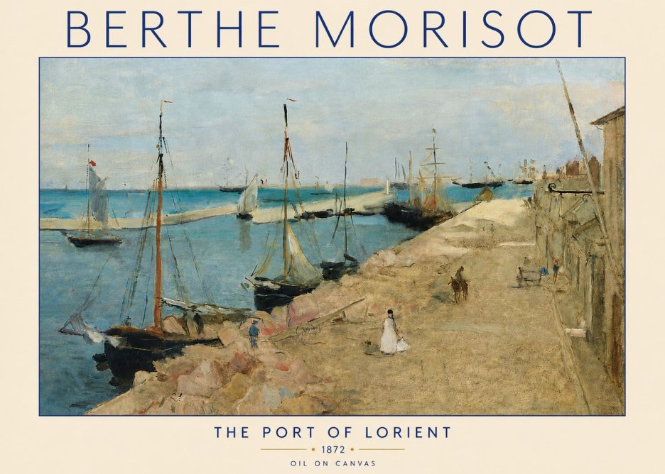 Berthe Morisot The Port of Lorient No4 - Plakát