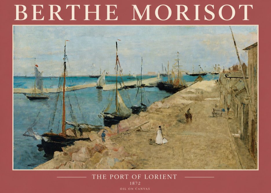 Berthe Morisot The Port of Lorient No5 - Plakát