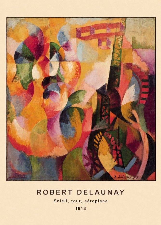 Robert Delaunay Soleil, Tour, Aéroplane No5 - Plakát
