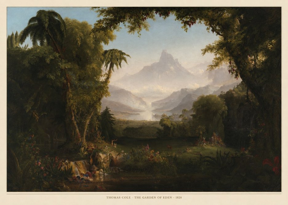 Thomas Cole The Garden of Eden I No6 - Plakát