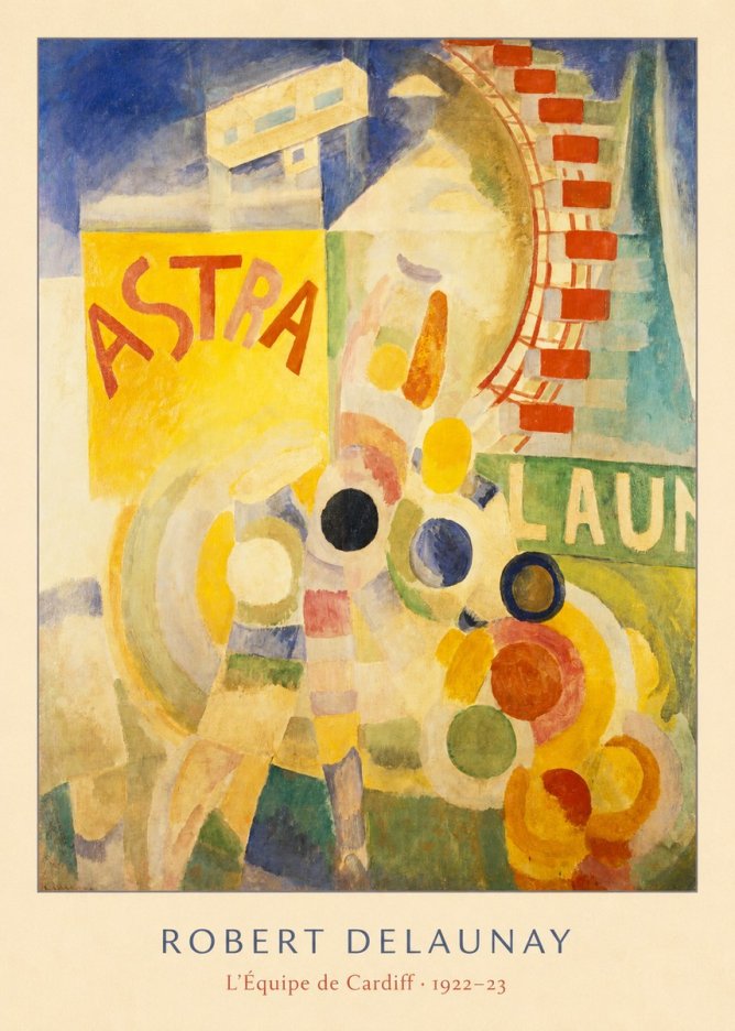 Robert Delaunay L'équipe De Cardiff No6 - Plakát