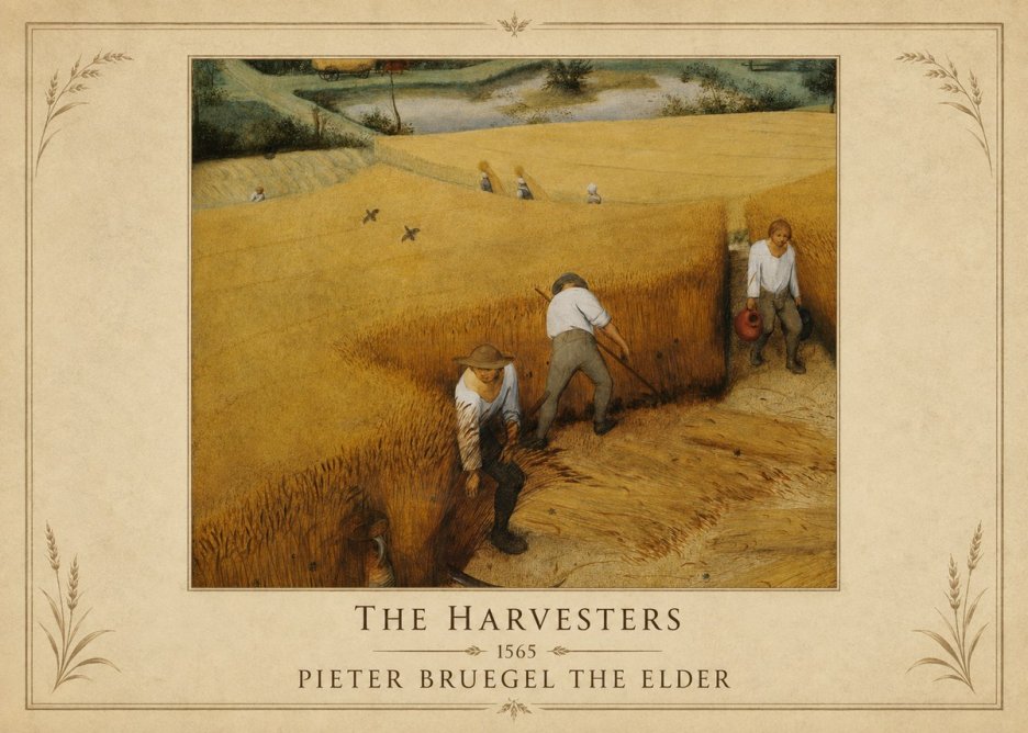 Pieter Bruegel The Harvesters IV No1 - Plakát