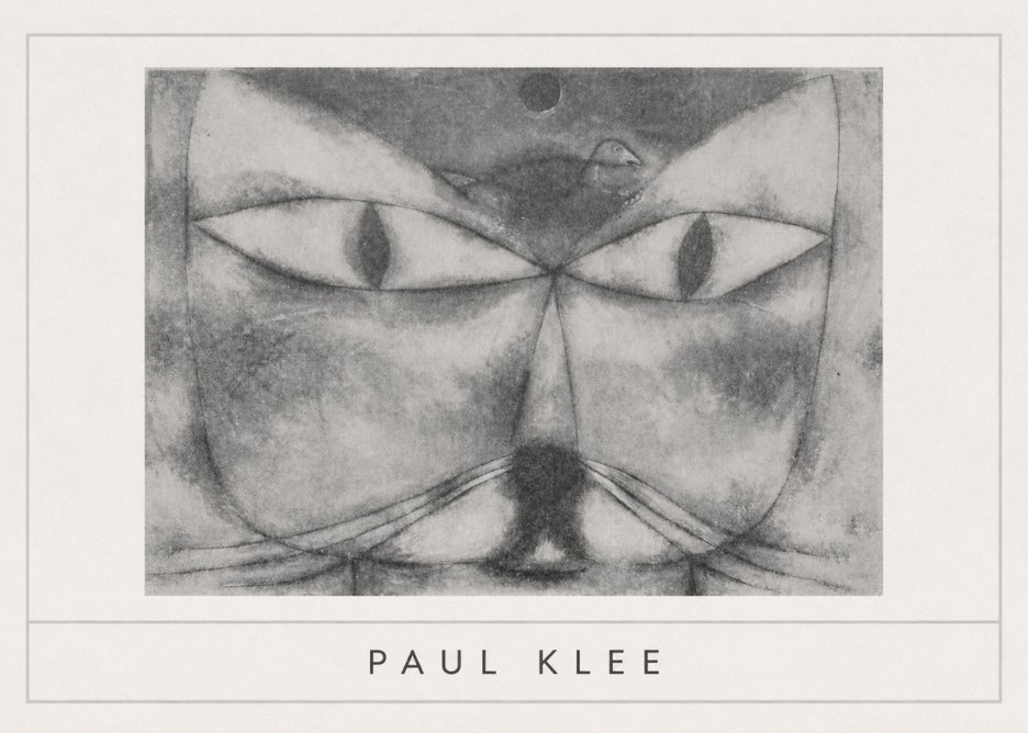 Paul Klee Cat and Bird No5 - Plakát