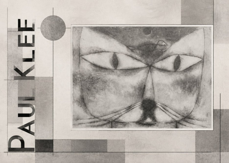 Paul Klee Cat and Bird No6 - Plakát