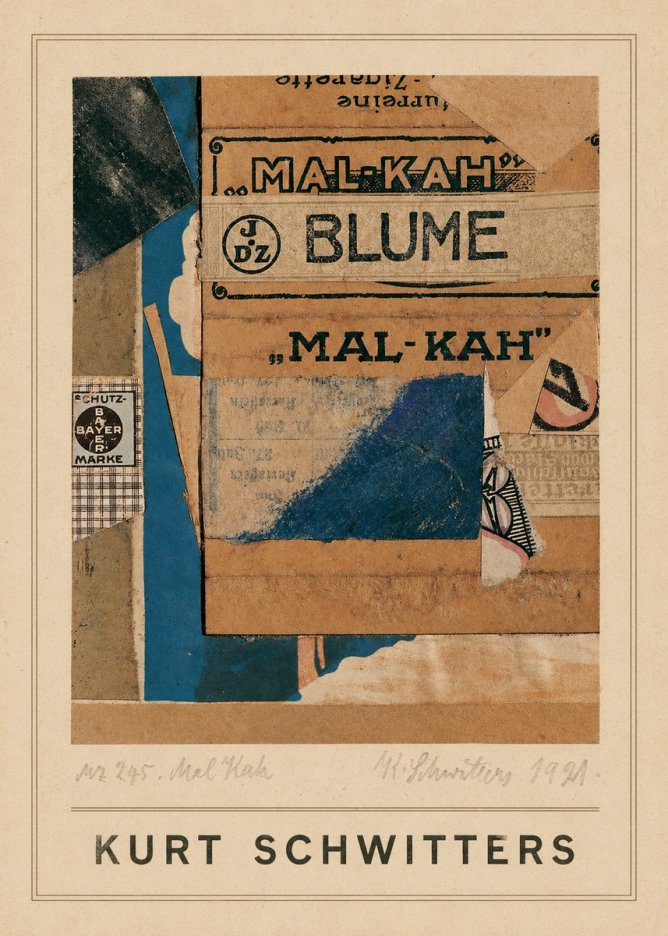 Kurt Schwitters Mal Kah No4 - Plakát