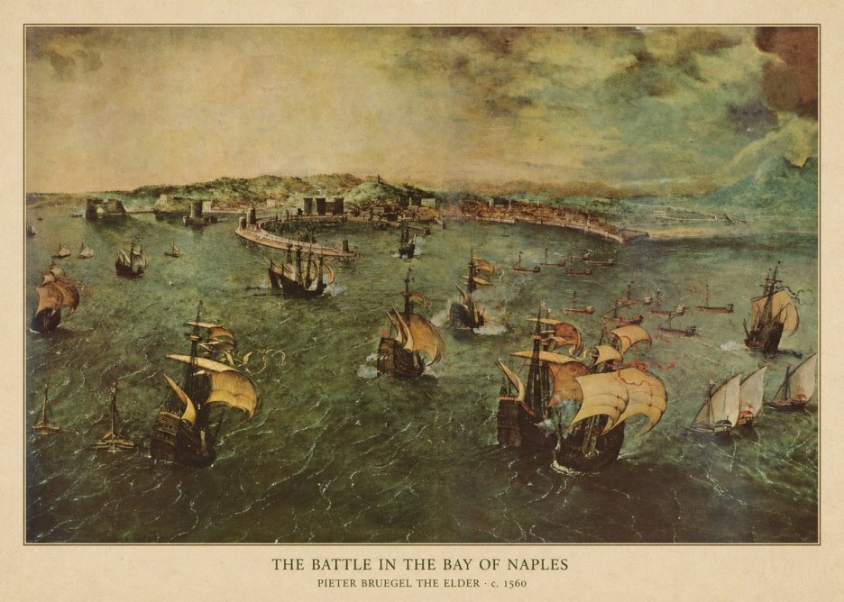 Pieter Bruegel The Battle in the Bay of Naples No4 - Plakát