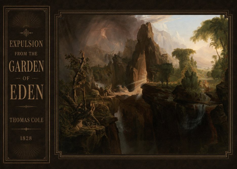 Thomas Cole Expulsion from the Garden of Eden I No2 - Plakát
