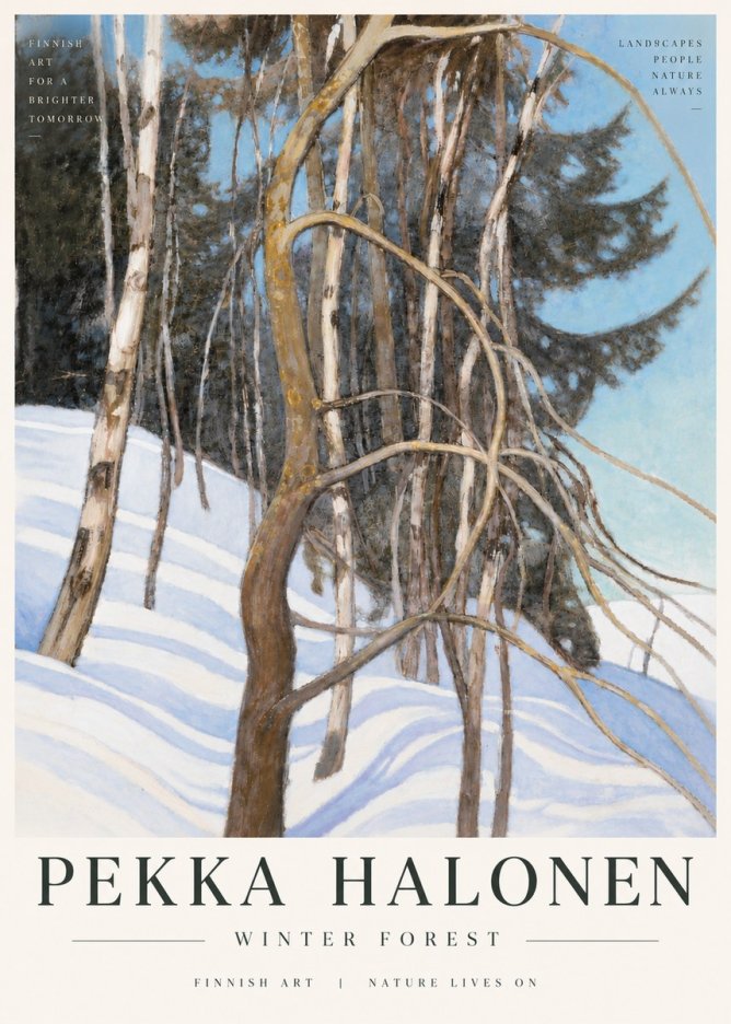 Pekka Halonen Winter Forest III No6 - Plakát