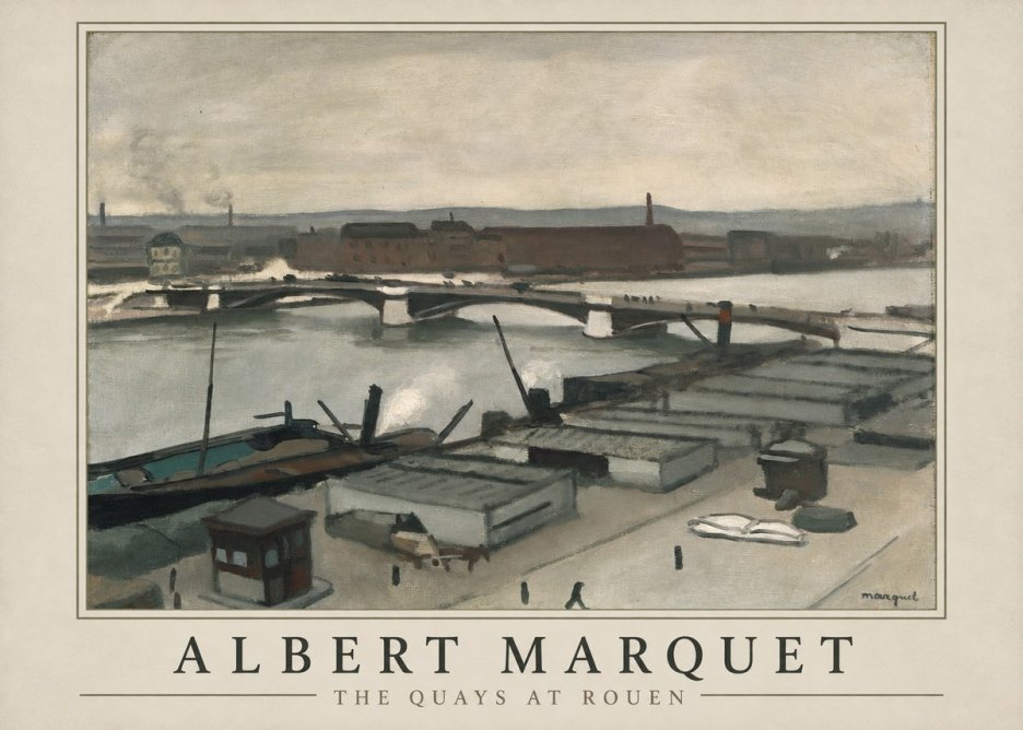 Albert Marquet The Quays at Rouen No1 - Plakát