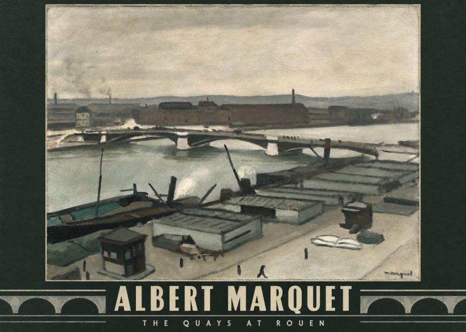 Albert Marquet The Quays at Rouen No4 - Plakát