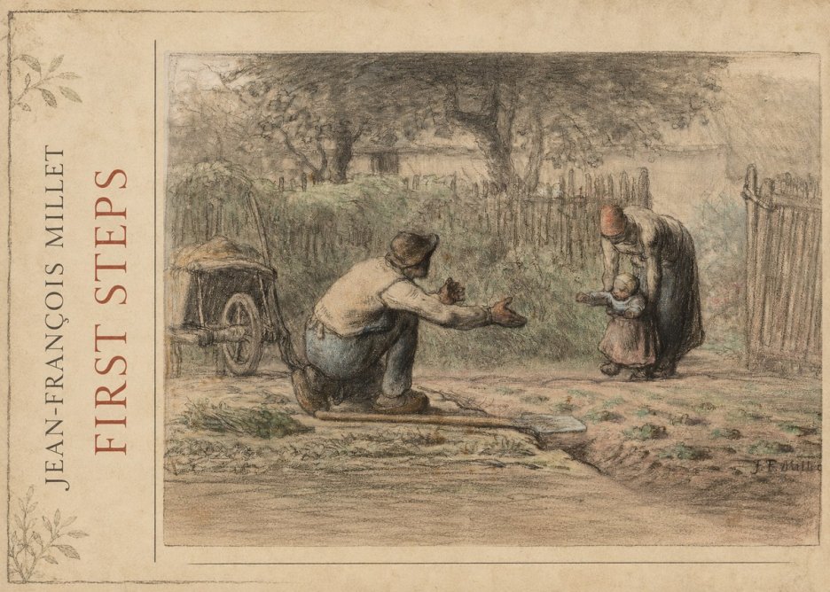 Jean-François Millet First Steps No2 - Plakát