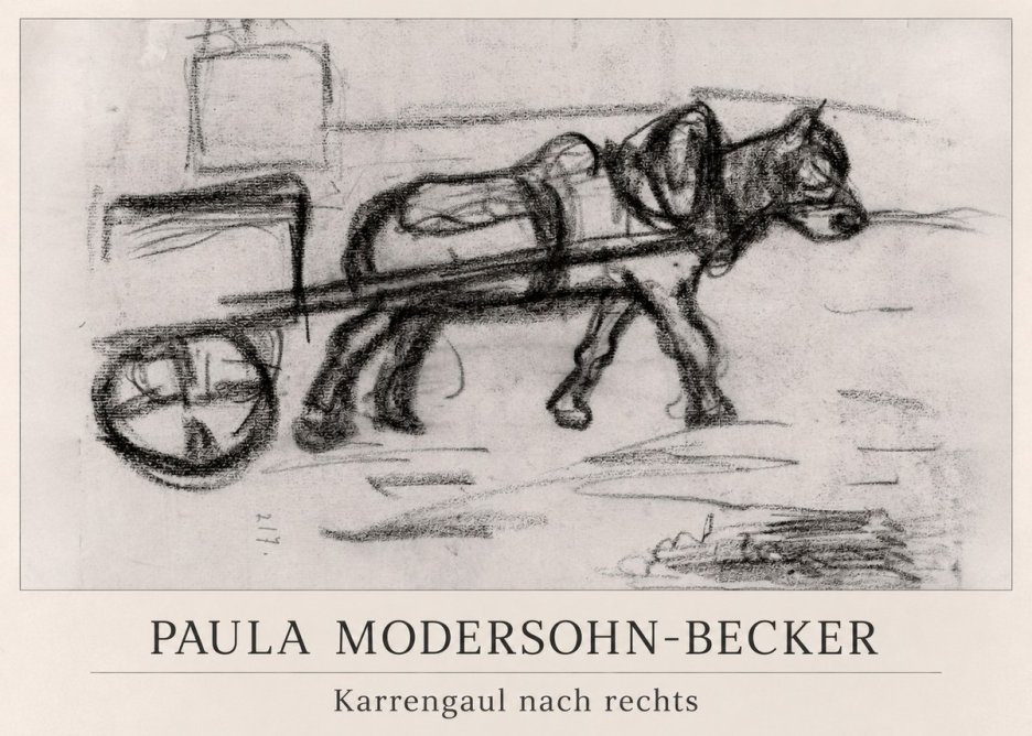 Paula Modersohn-Becker Karrengaul Nach Rechts No1 - Plakát