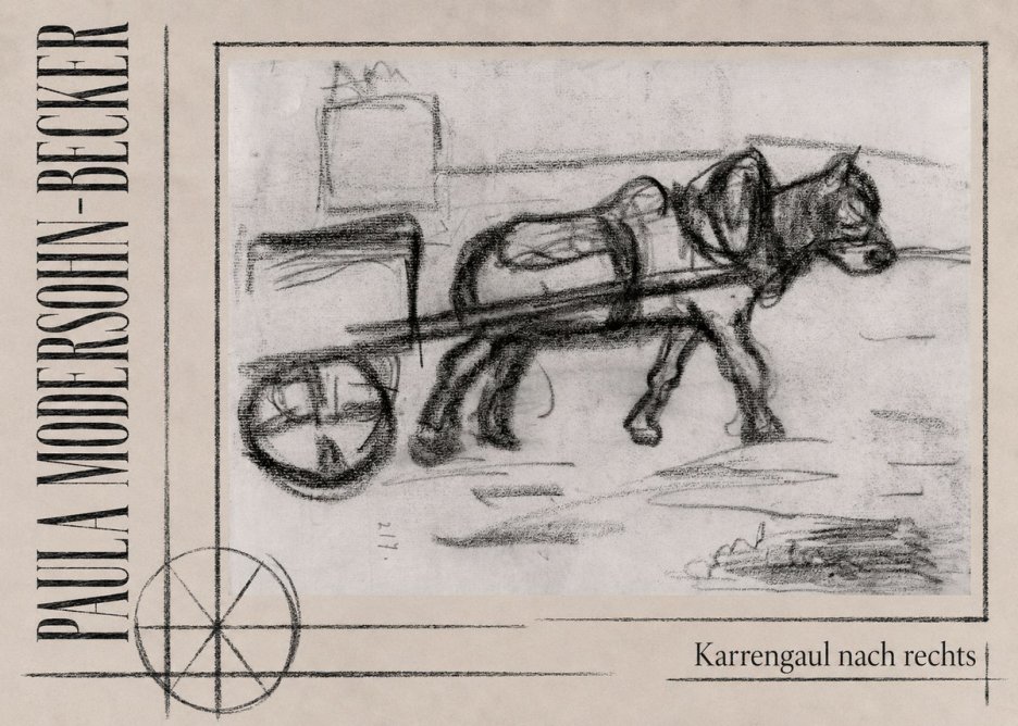 Paula Modersohn-Becker Karrengaul Nach Rechts No3 - Plakát