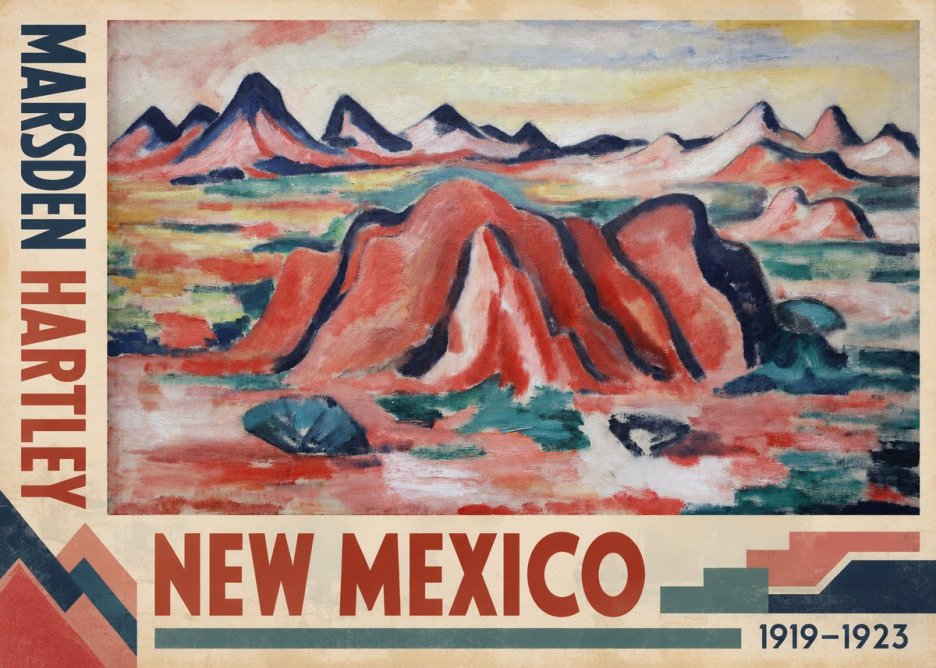 Marsden Hartley New Mexico No2 - Plakát