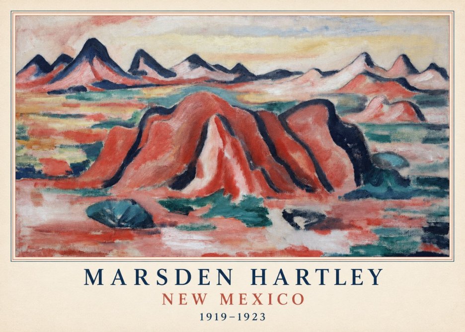 Marsden Hartley New Mexico No3 - Plakát