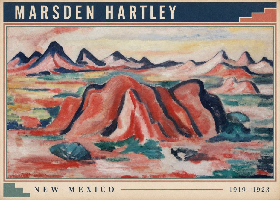 Marsden Hartley New Mexico No6 - Plakát
