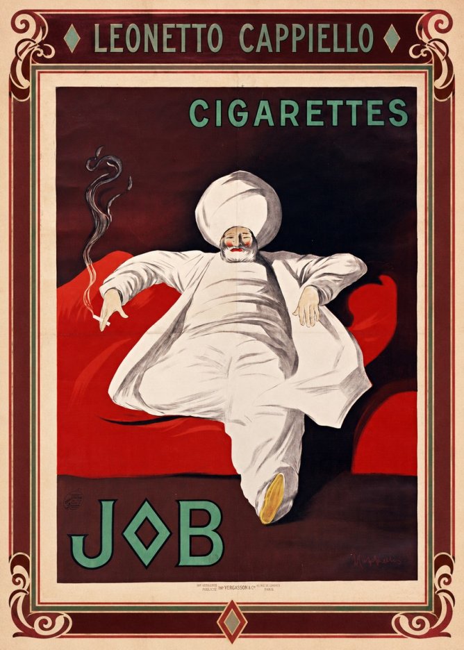 Leonetto Cappiello Job Cigarettes No1 - Plakát