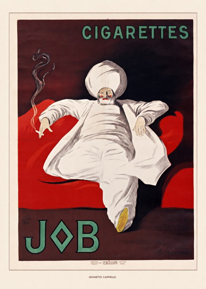 Leonetto Cappiello Job Cigarettes No6 - Plakát
