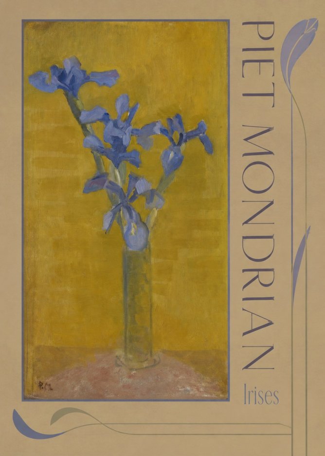 Piet Mondrian Irises No5 - Plakát