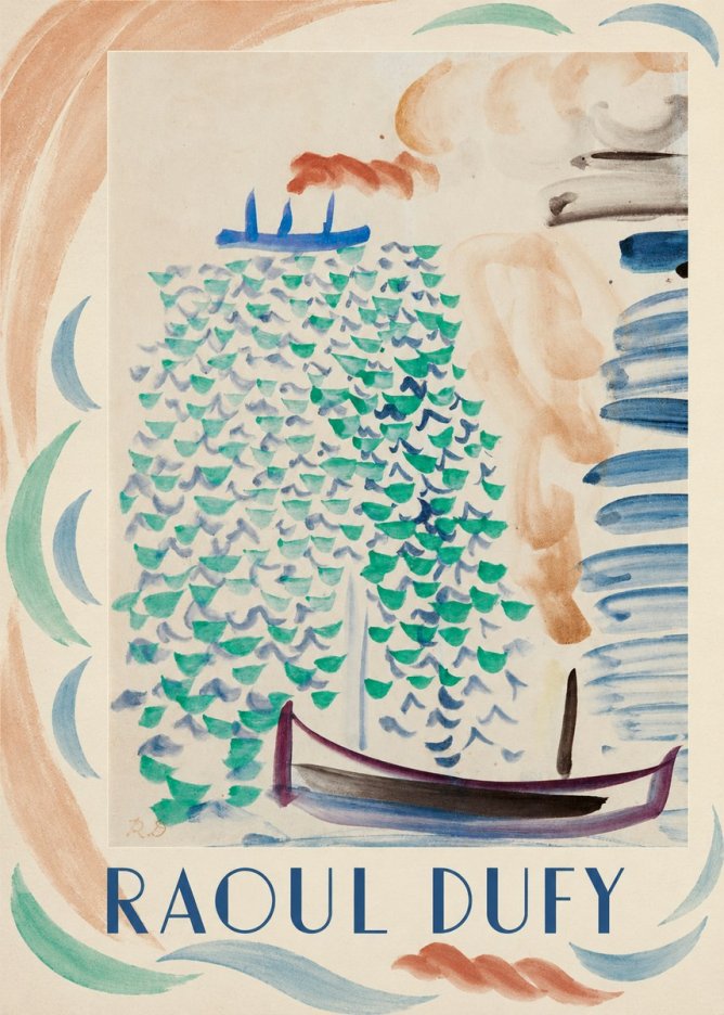 Raoul Dufy Boats on the Water No4 - Plakát
