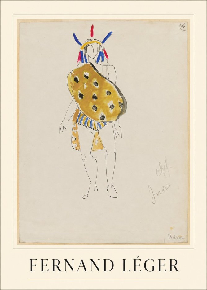 Fernand Léger Chef Indien No3 - Plakát