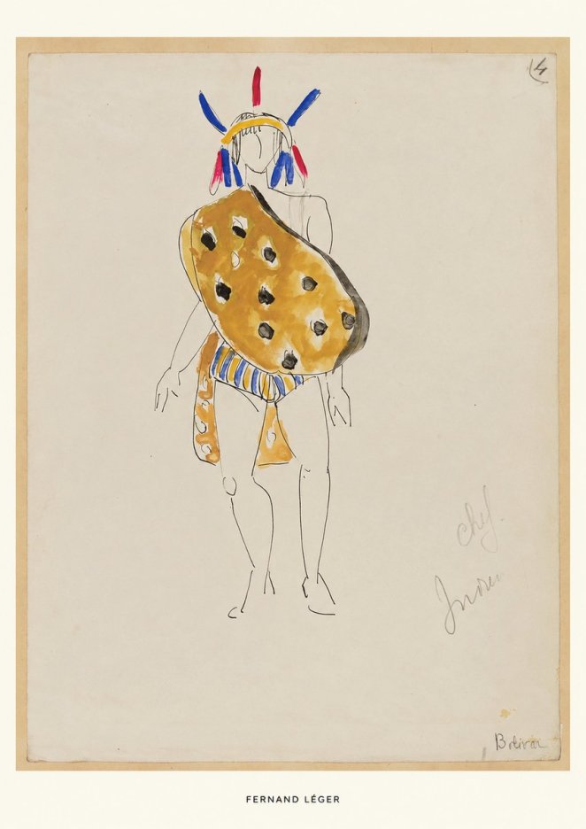Fernand Léger Chef Indien No5 - Plakát