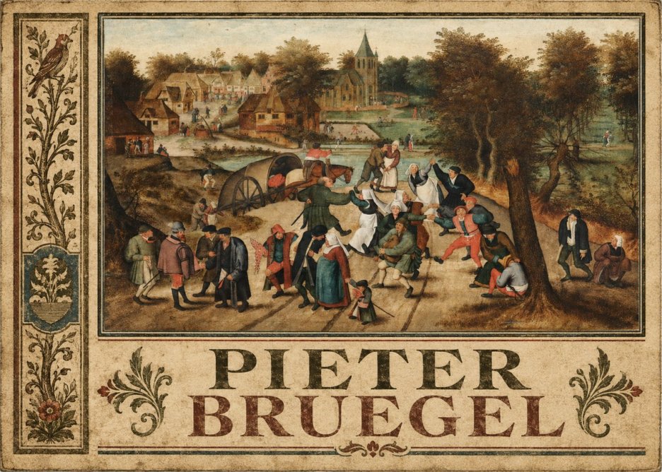 Pieter Bruegel The Peasant Dance I No6 - Plakát