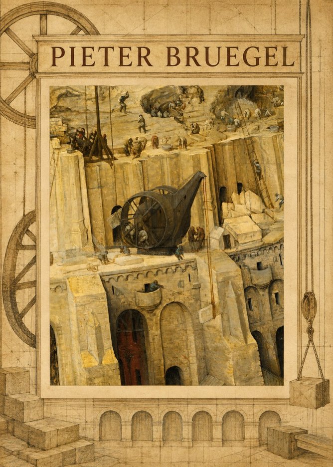 Pieter Bruegel The Tower of Babel VII No3 - Plakát
