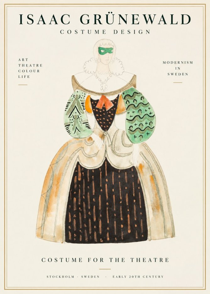 Isaac Grünewald Costume for the Theatre No1 - Plakát