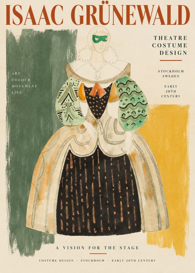 Isaac Grünewald Costume for the Theatre No3 - Plakát