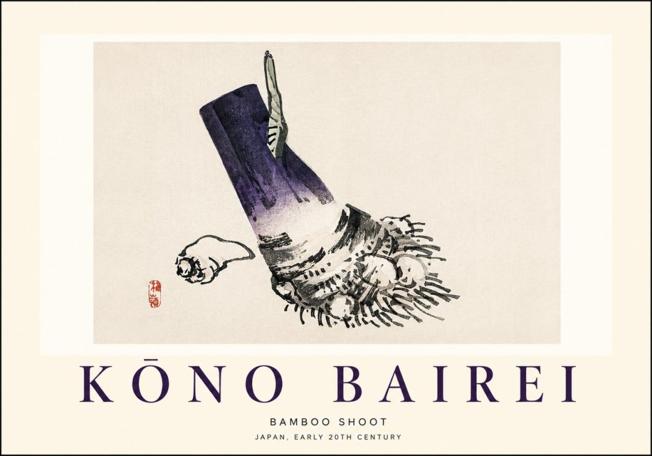Kōno Bairei Bamboo Shoot No1 - Plakát