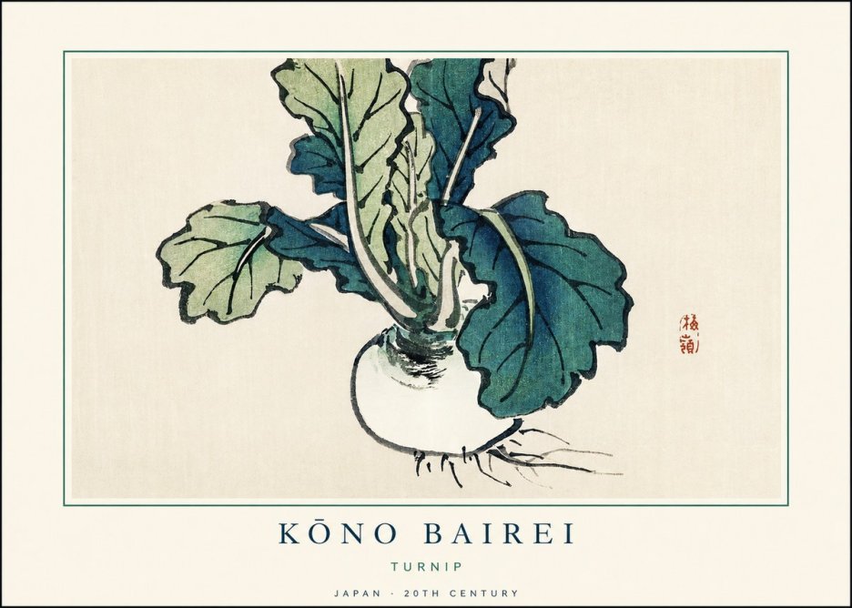 Kōno Bairei Turnip No1 - Plakát