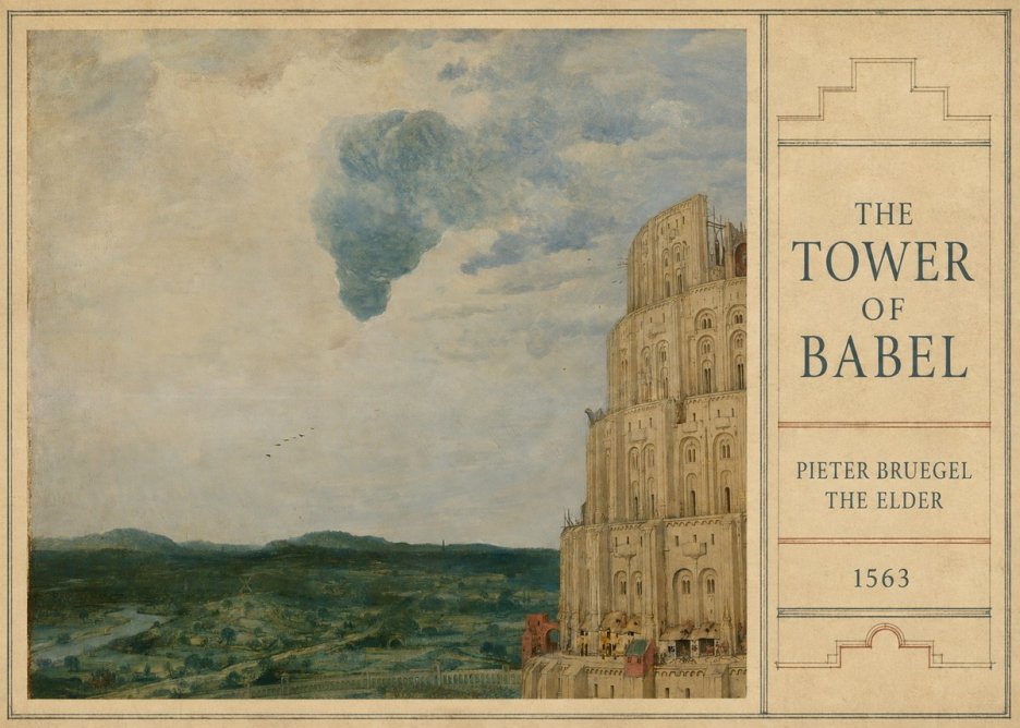 Pieter Bruegel The Tower of Babel VIII No3 - Plakát