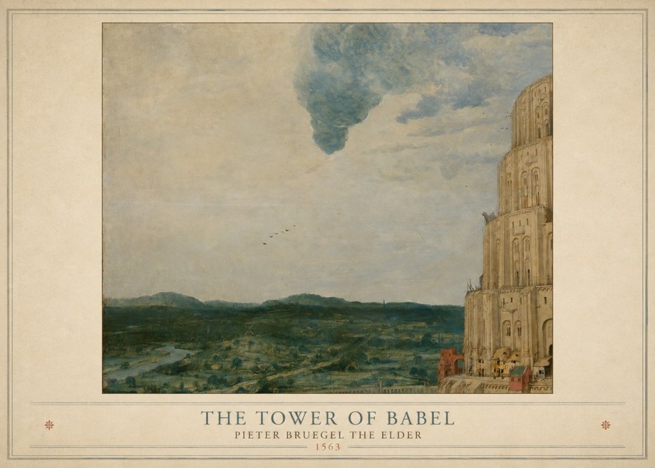 Pieter Bruegel The Tower of Babel VIII No4 - Plakát
