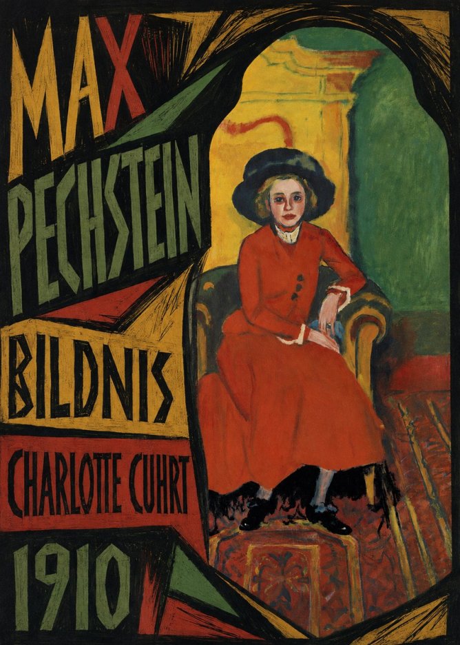 Max Pechstein Bildnis Charlotte Cuhrt No6 - Plakát