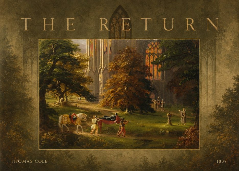 Thomas Cole The Return II No3 - Plakát