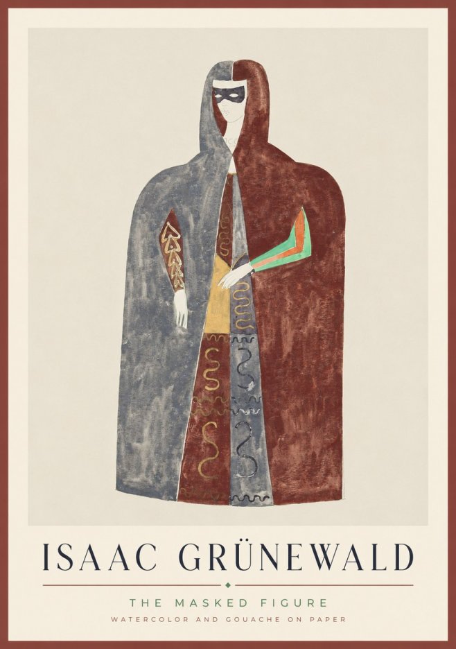 Isaac Grünewald The Masked Figure No1 - Plakát