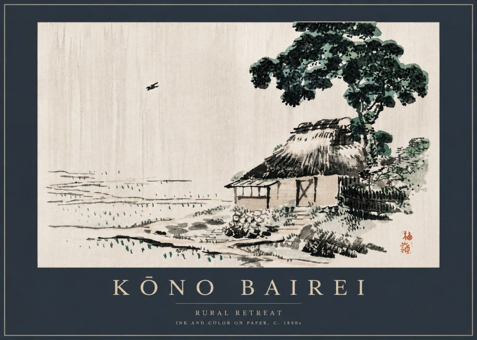 Kōno Bairei Rural Retreat No5 - Plakát