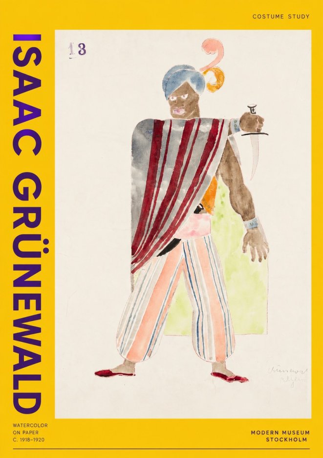 Isaac Grünewald Costume Study III No2 - Plakát