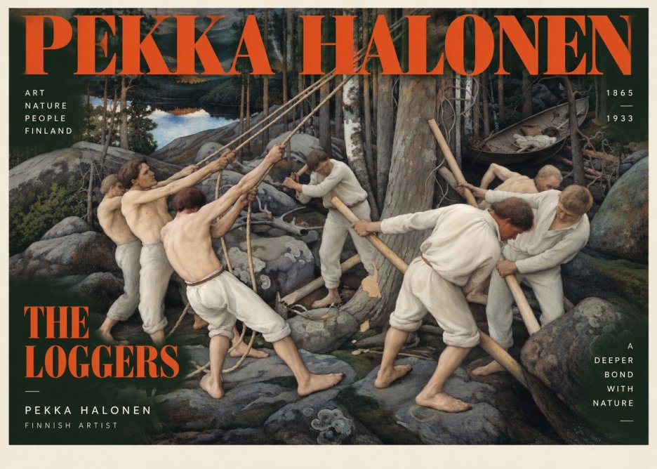 Pekka Halonen The Loggers No2 - Plakát